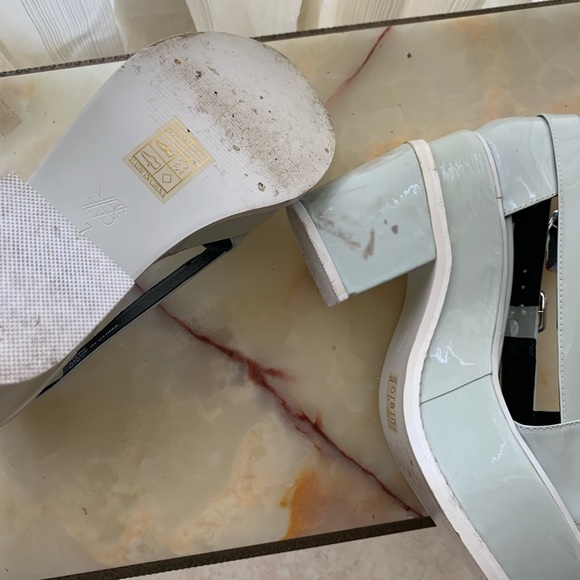 YRU/platform baby blue rave disco heels - Picture 5 of 6